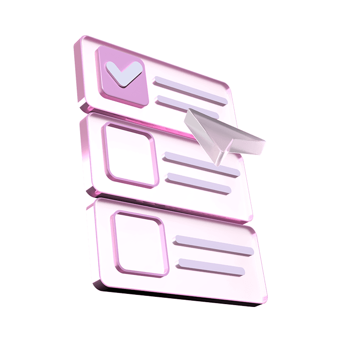 Poll ballot with a selected option